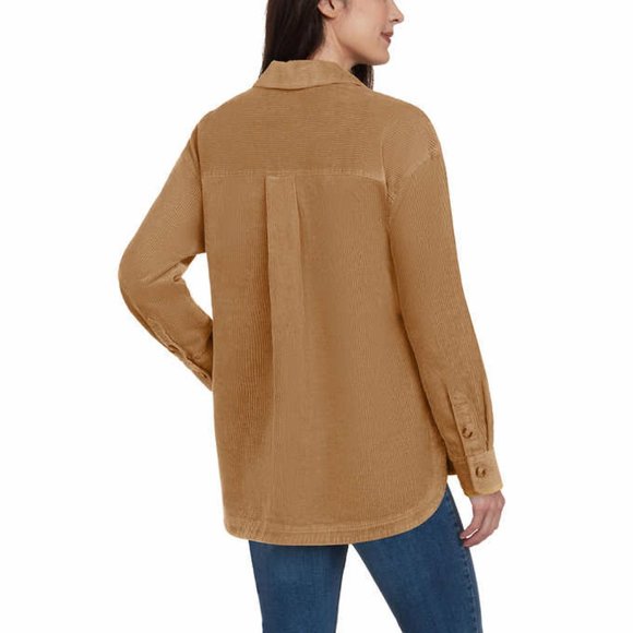 Matty M Ladies' Corduroy Shirt Jacket NWT Size XL - Picture 2 of 3